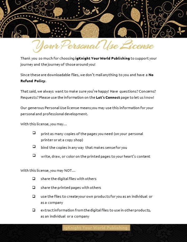 21 Days of Gratitude Journal (Golden Leaves Edition) - Image 3