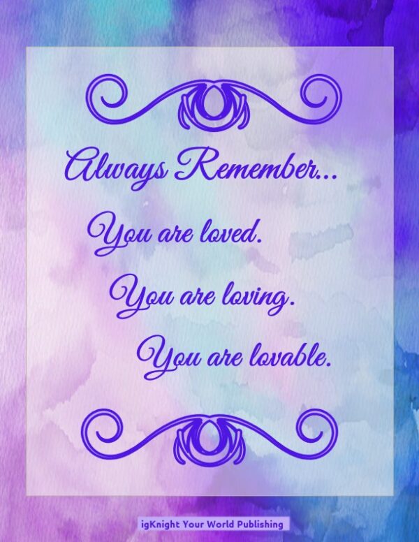 21 Days of Gratitude Journal (Purple Watercolor Edition) - Image 2