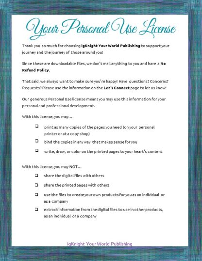21 Days of Gratitude Journal (Pink, Purple, Turquoise Butterfly Edition) - Image 3