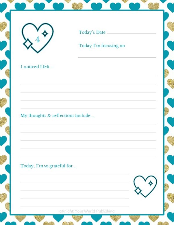 21 Days of Gratitude Journal (Turquoise&Gold Edition) - Image 5