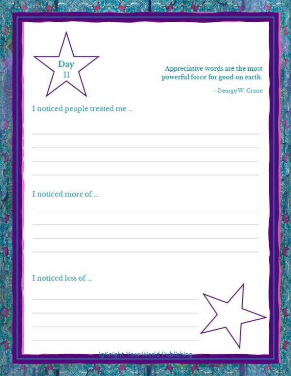 21 Days of Gratitude Journal (Turquoise&Pink Butterfly Edition) - Image 6