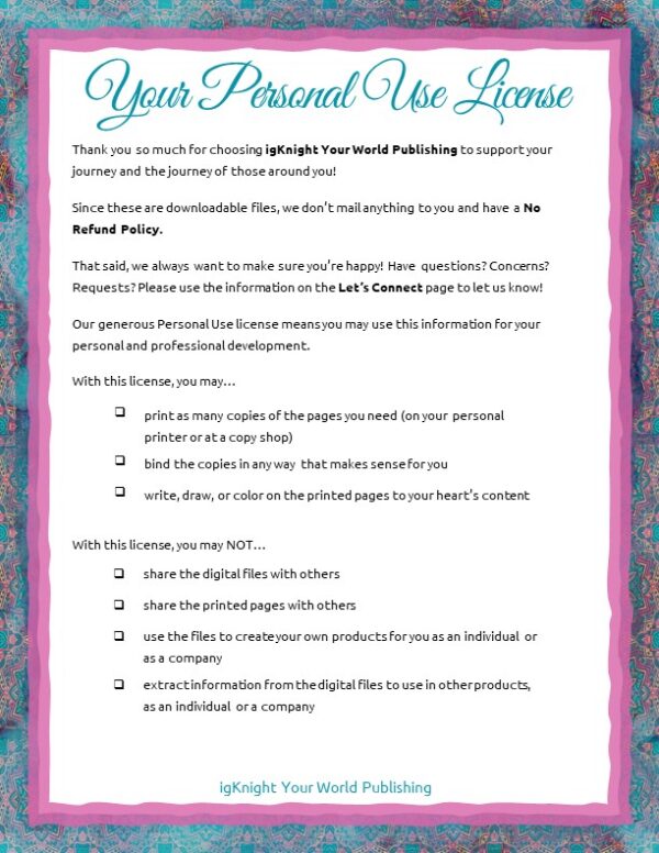 21 Days of Gratitude Journal (Turquoise&Pink Butterfly Edition) - Image 3