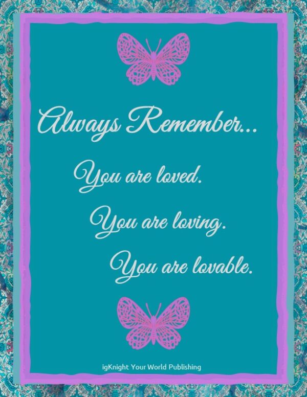 21 Days of Gratitude Journal (Turquoise&Pink Butterfly Edition) - Image 2