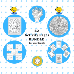 20 Activity Pages Bundle for Your Family