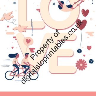 Love Coloring Pages in reprintable pdf format