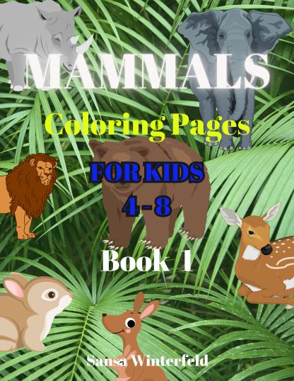 **Mammals Coloring Pages For Kids** Plus a BONUS! " Kids Fun Activities Collection"...DIGITAL DOWNLOAD! - Image 2