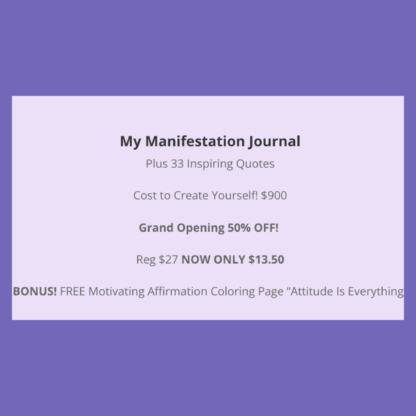 My Manifestation Journal, A PLR Journal, plus 33 Inspiring Quotes - Image 7