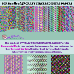 Crazy Circles Digital Papers