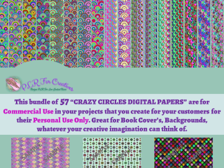 Crazy Circles Digital Papers