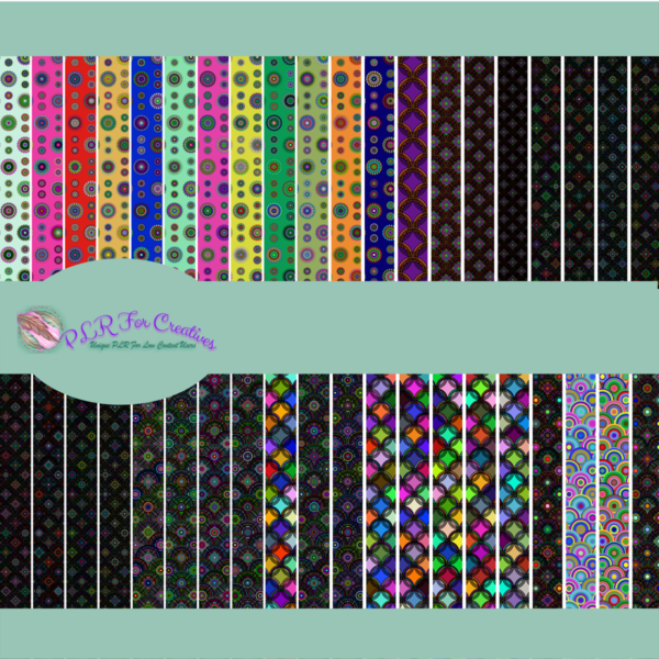 57 Crazy Circles Digital Papers-PLR - Image 2