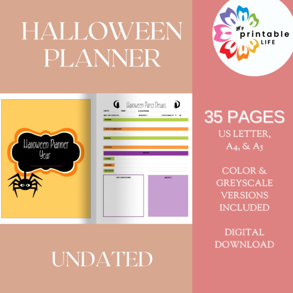 Halloween Planner 35 pages