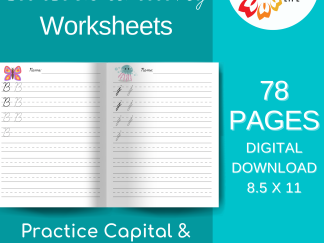 Worksheet examples of cursive writing practice