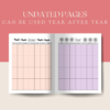 Undated Calendar Pages