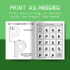 Dyslexia Letter Reversals Worksheets for b, d, p, q, t and f - Image 2