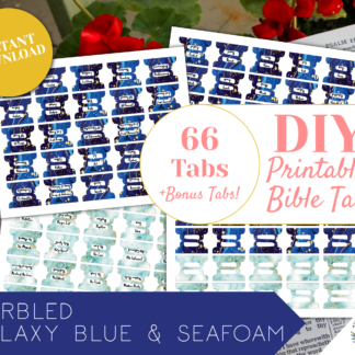 blue marble printable bible tabs