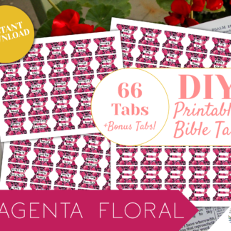 magenta printable bible tabs