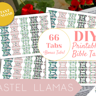 pastel printable bible tabs