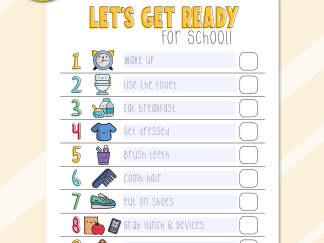 school routine chart