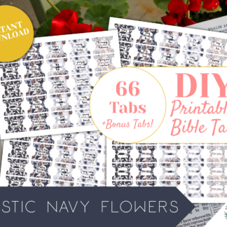 navy printable bible tabs