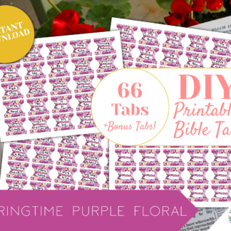 purple printable bible tabs