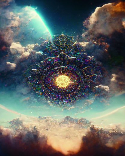 Digital Art Printable.2 Mandala's In The Sky Wall Art - Image 3