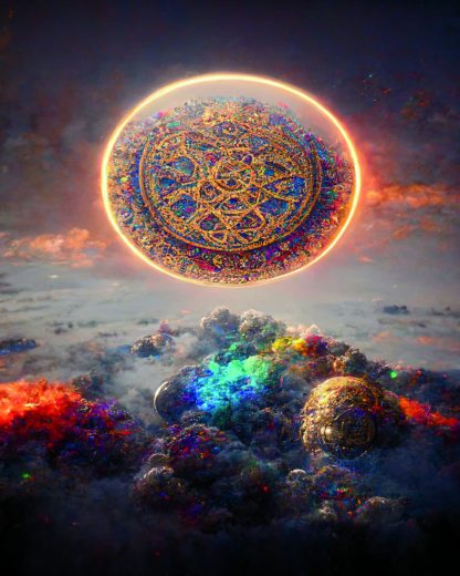 Digital Art Printable.2 Mandala's In The Sky Wall Art - Image 4