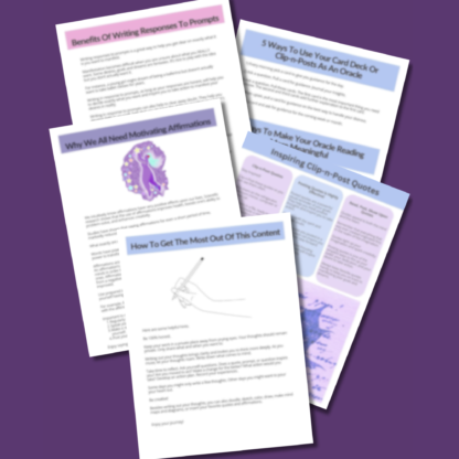 Manifestation Bundle—PLR Info Workbook, Journal, Planner, Clip-n-Post Quotes, Clip-n-Post Affirmations - Image 3
