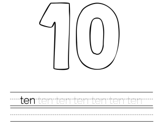 Math - Count, Color and Trace Activity Workbook