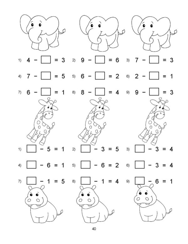 40 Fun Math Worksheets for Addition and Subtraction - Image 2