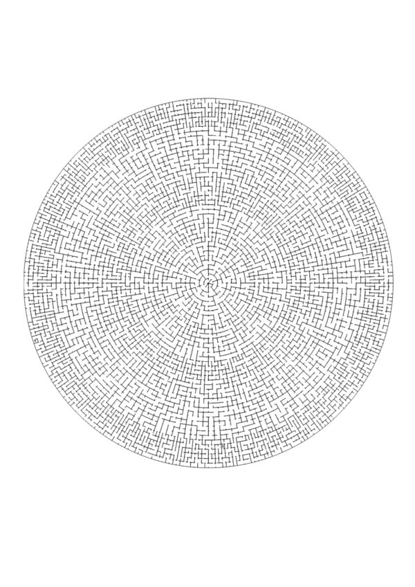 Downloadable Printable Hard Maze Puzzle Book for Adults: 100 mazes and solutions - Image 3