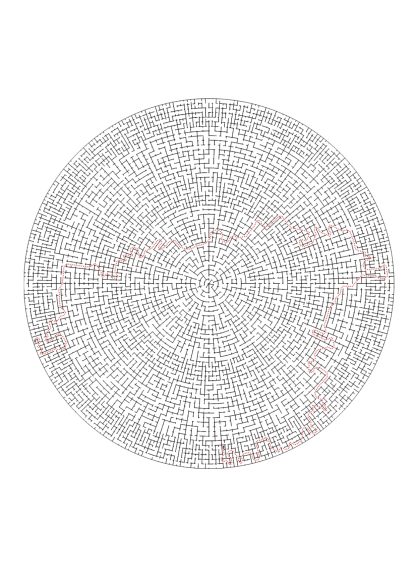 Downloadable Printable Hard Maze Puzzle Book for Adults: 100 mazes and solutions - Image 4
