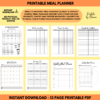 Weekly & Monthly Meal Plan, Grocery List, Kitchen Conversion Chart & More