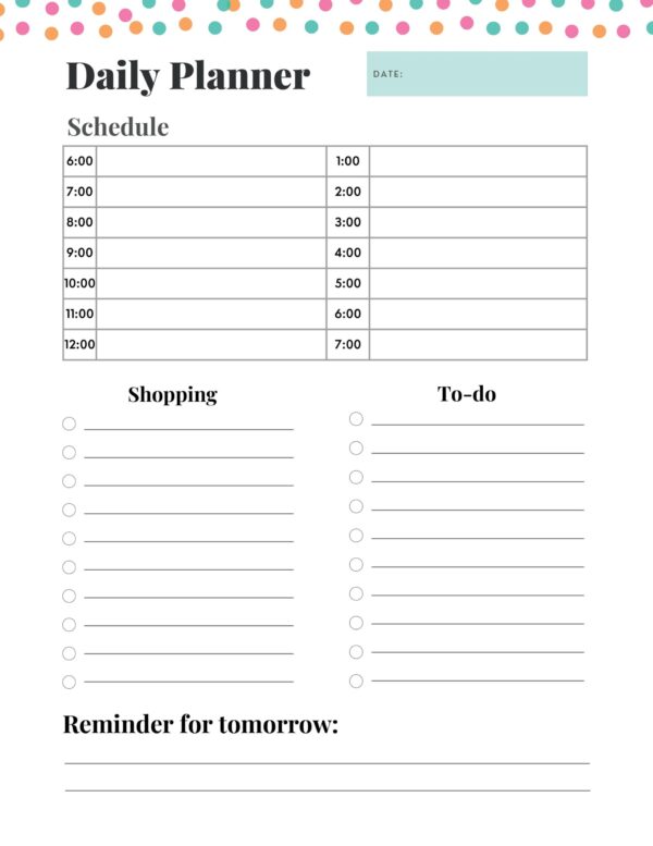 Cute Simple Minimal Undated Planner - Image 3