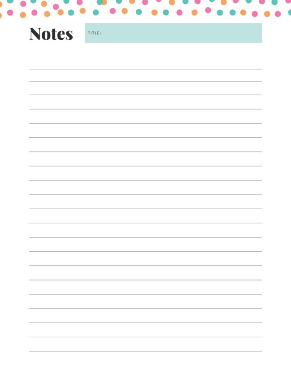 Cute Simple Minimal Undated Planner - Image 8