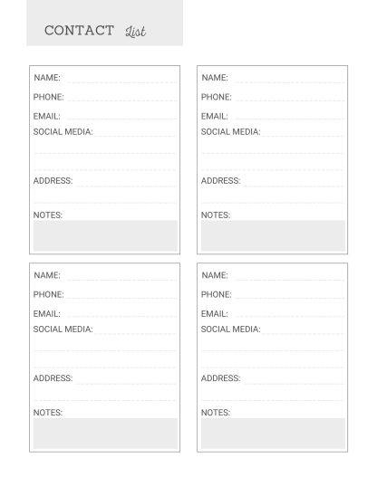 Work from Home Planner, Minimalist Black & White Design, Save Ink, Printable - Image 8