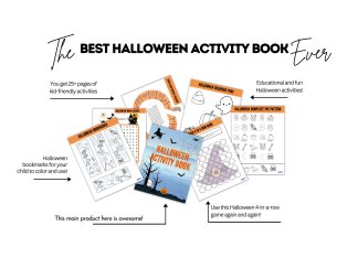 Halloween Activity Book for Kids