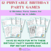 12 Printable Birthday Party Games With Silly Theme