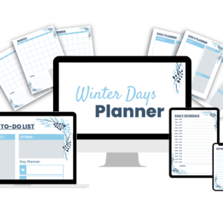 Winter Days PDF Planner