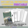 My Metal Detector Logbook PRINTABLE