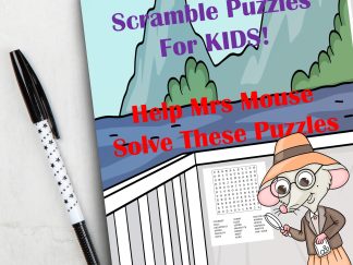 Word Search and Scramble Puzzles for KIDS! PRINTABLE!