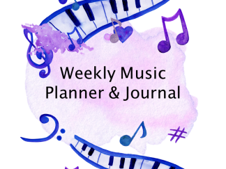 Musician's Practice Planner & Journal with Blank Sheet Music (U.S. Letter Size)