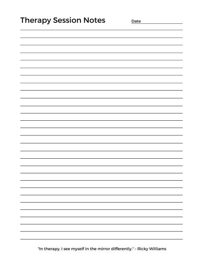 Personal Therapy Journal and Planner, Therapy Notes, Reflection, Guided Journaling - Image 7