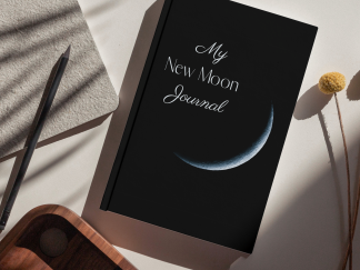 New Moon Ritual Journal home printable mock up