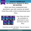 WALL ART - Abstract Purple Clouds Lightening over Calm Water - Set of 7 Images - pdf, jpg - 5 Aspect Ratios / Sizes - 3 Unannounced Bonuses - Image 4