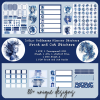 Indigo Goddess Digital Planner Stickers, Print, and Cut Stickers, Spiritual Stickers, 80+ Stickers, PNG and Transparent PNG Sticker Sheet, Digital Stickers, Digital Planner Stickers
