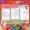 PRINTABLE COLORING Anime Sweet Spring Sweeties – Coloring Book - 30 Coloring Pages - US Letter - Anime Characters - Image 2