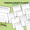 Personal Growth Printable Planner: Unleash Your Potential, Achieve Your Dreams, Goals, Daily, Weekly, Meditation, Trackers, Letter, Mindset - Image 6