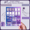 Violet Goddess Digital Planner Stickers, Print, and Cut Stickers, Spiritual Stickers, 80+ Stickers, PNG and Transparent PNG Sticker Sheet, Digital Stickers, Digital Planner Stickers - Image 2