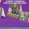 PRINTABLE GREETING Cards - Elephant Psychedelic Positivity 4 Designs | - Kindness Greeting Card - Colored, Grayscale - 5 x7 - Image 5