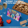 PRINTABLE GREETING Cards - Elephant Psychedelic Positivity 4 Designs | - Kindness Greeting Card - Colored, Grayscale - 5 x7 - Image 6